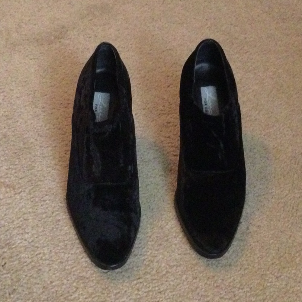Luca B. For Calico Velvet Shoes